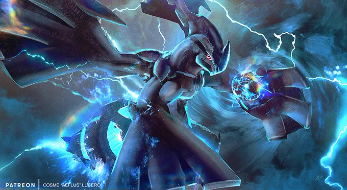 The Deep Black Pokemon, Zekrom! Had a lot of fun working on this piece. 