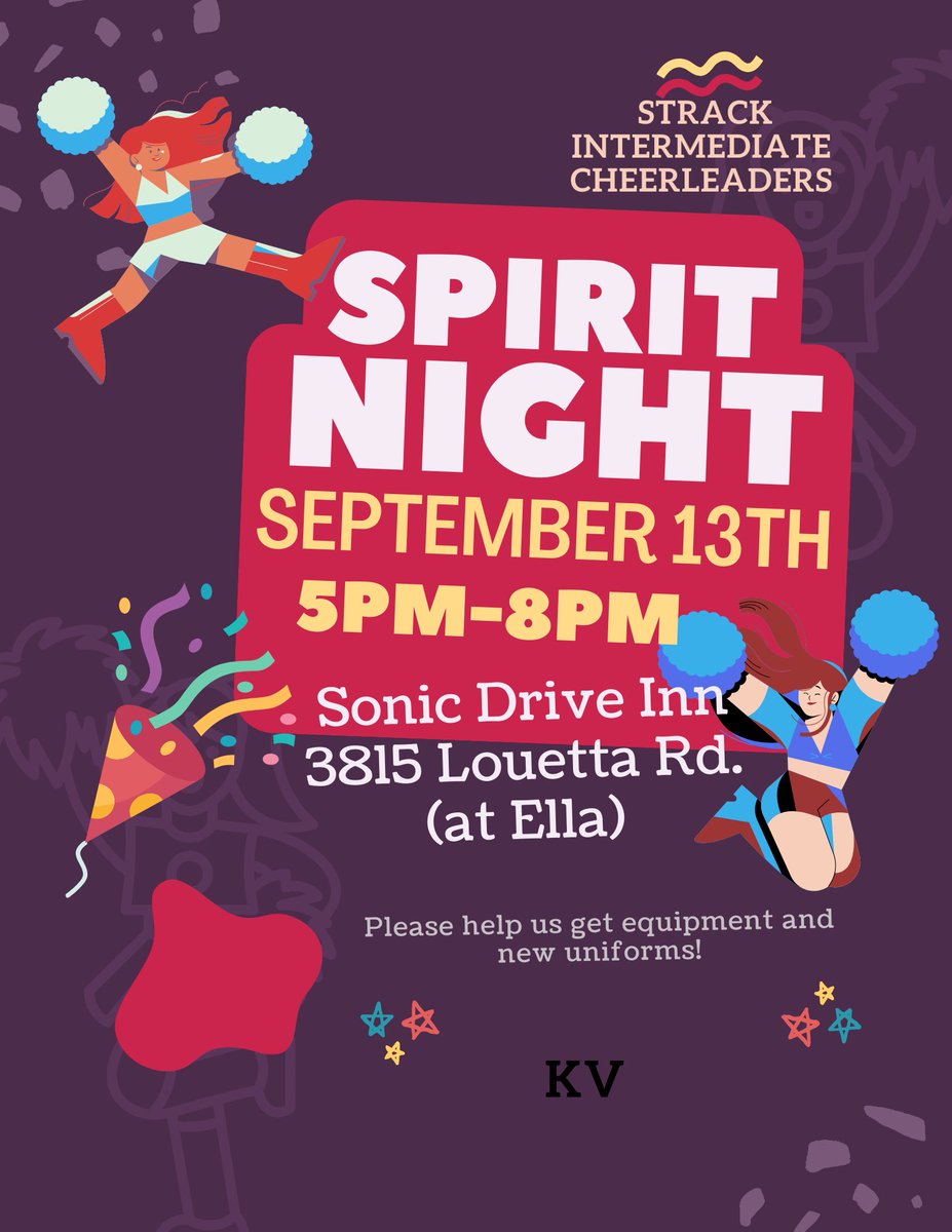 Come support our amazing Strack Cheerleaders!