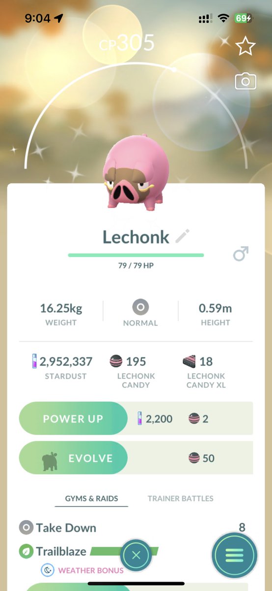 JYMBUBBY2002's tweet photo. What a day!! Level 49 not excited about the excellent catches but hey I have plenty of time plus a new shiny to boot!🥳🥳🥳🥳✨🥳🥳🥳🥳
#PokemonGO #ShinyPokemon #TTC4LIFE #LevellingUp https://t.co/7T0CzOCp8d