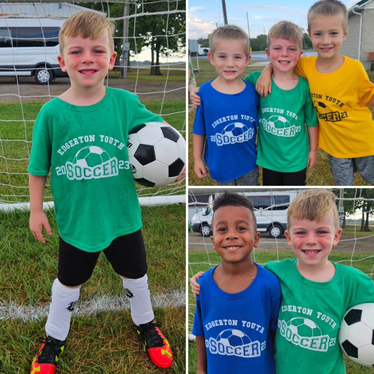 JodiBeals's tweet photo. Owen had his first soccer game this evening.  He was very intense and played extremely hard!  ⚽️❤️ https://t.co/uLCjCN5GXG