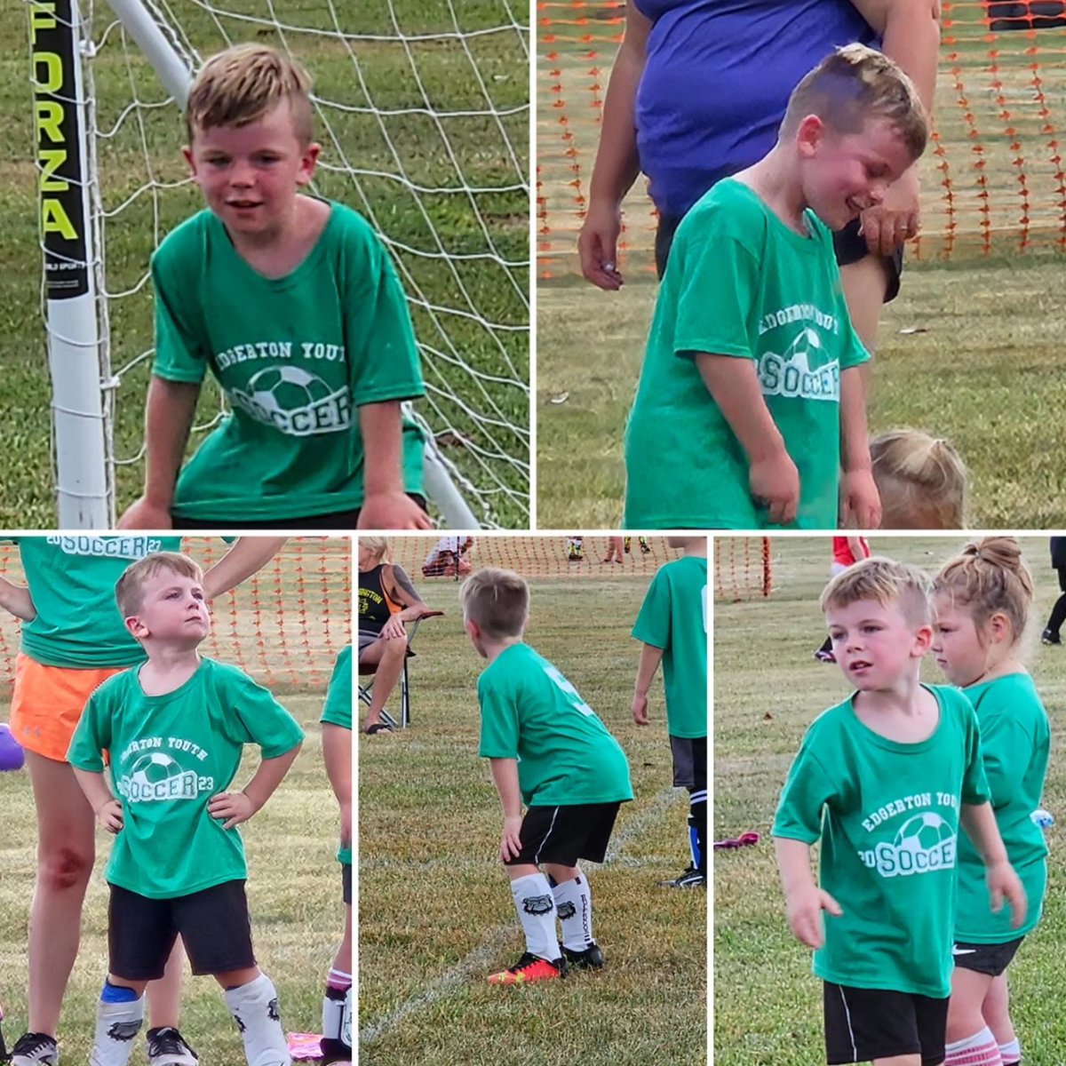 JodiBeals's tweet photo. Owen had his first soccer game this evening.  He was very intense and played extremely hard!  ⚽️❤️ https://t.co/uLCjCN5GXG