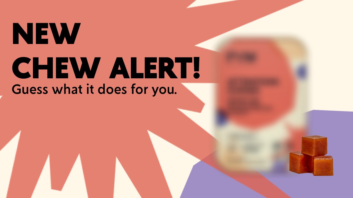 Behind the scenes at PYM, we've been working for months on a brand new chew that so many of you have been asking for.  👩🏾‍🔬 Can you guess what it does for you?! 👀