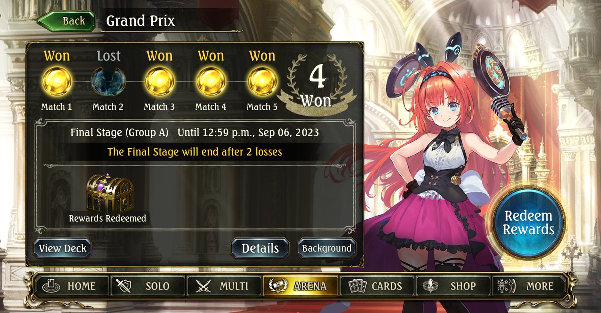 jesh__35's tweet photo. 4-1 Heroes of Rivenbrandt rotation GP 
Final stage
Machina Portal

no flair :(

lost to artifact portal 
him:
t1 retrafia 
t3 lazuli
t4 deus 
t5 full board

me: no invoke until t7

mull for gioffre, rampage, reporter
keep arriet going 2nd
keep one of warden or lucius going first https://t.co/LM5ikeuLVB