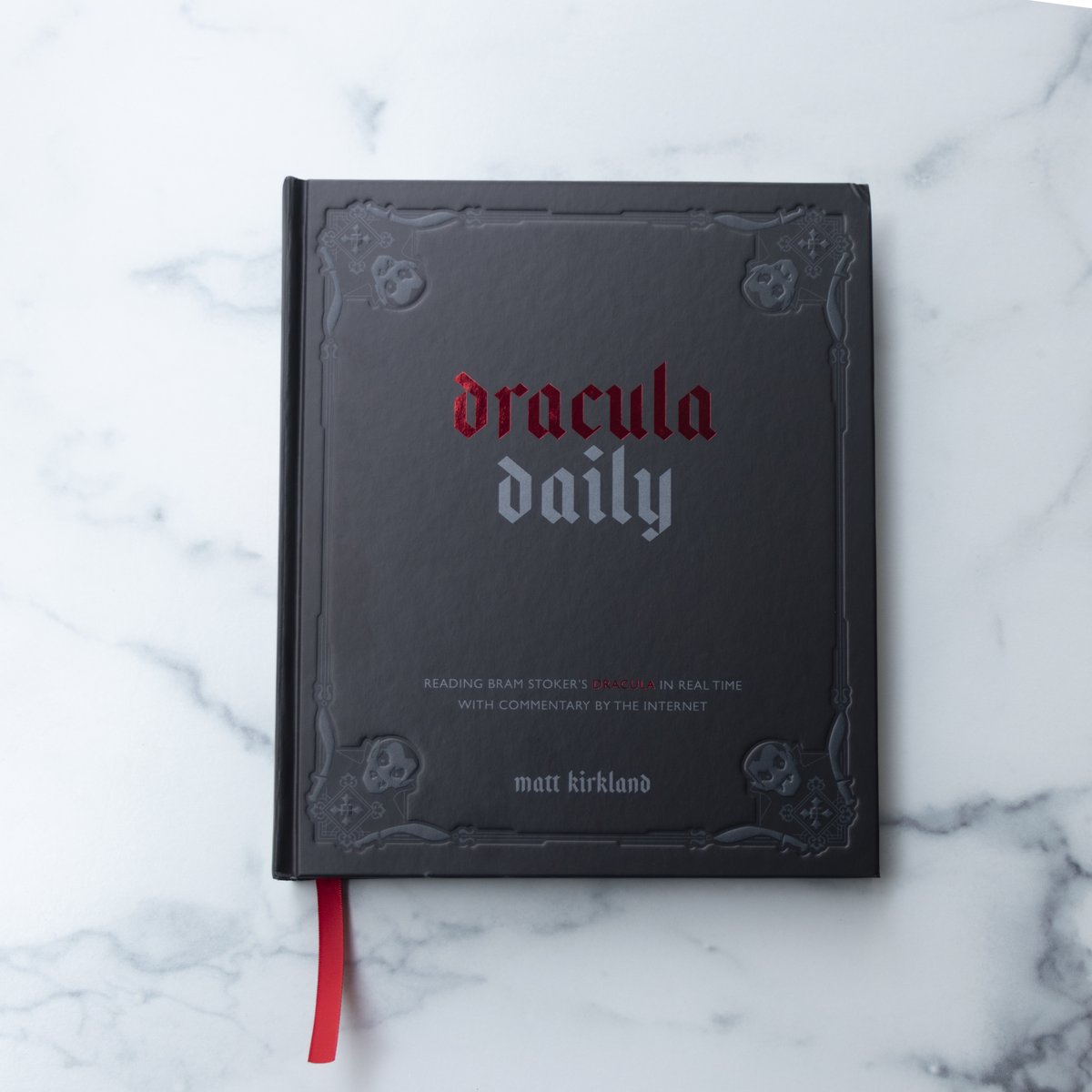 The Dracula Daily book! In 2 weeks! 

It's been years in the making and really marks a culmination of this big weird Dracula thing. 

Get the full Dracula Daily experience: the whole text rearranged by date, so you can read through the book ‘in real time’ as it happens.