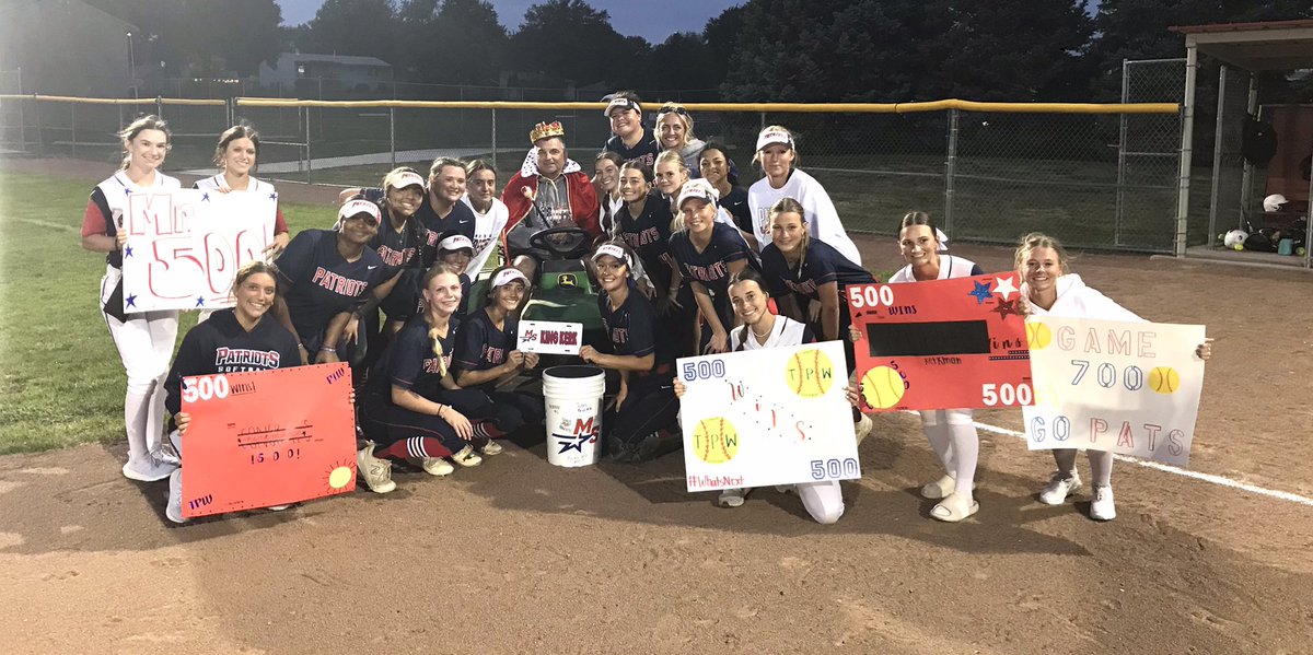 Patriots defeat Omaha Central tonight 10-2. WP - Bri True. Patriot Shoutout to Coach Kerkman on his 500th coaching victory! Way to Go, King Kerk!!! <a href="/MSPatriotsSB/">MS Patriots Softball</a> #nebpreps