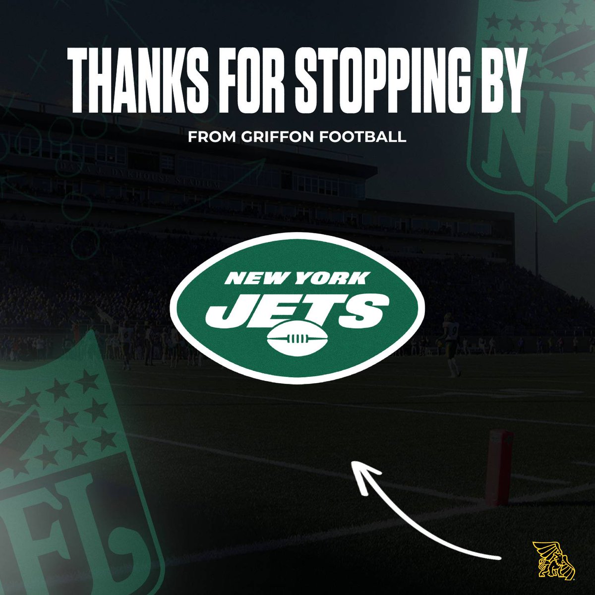 Thanks for stopping by practice! <a href="/nyjets/">New York Jets</a>
