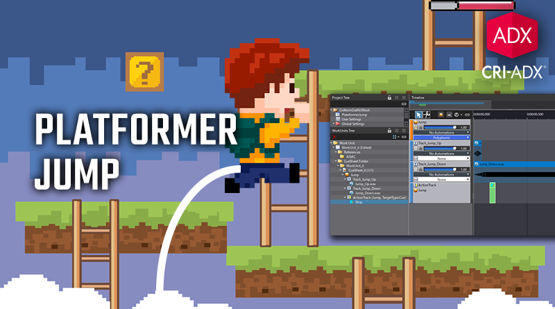 CRI_Middleware's tweet photo. A slight twist to the platform jump sound effect: adding interactivity with ADX2! 🕹🔊
https://t.co/Zzmt0Jhp0K
#gameaudio #gamedev #indiedev #retrogaming #adx2 #criware https://t.co/pE165QV1Lx