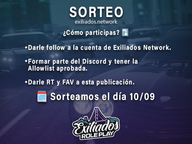 ExiliadosNet's tweet photo. Se vino la reapertura de Exiliados y queremos festejarlo contigo 😉

Vamos a sortear la primer casa de Exiliados para que la puedan disfrutar desde el día de apertura del servidor.
 
Link del discord: https://t.co/WZQf0vArEH https://t.co/GuQgEHoScY