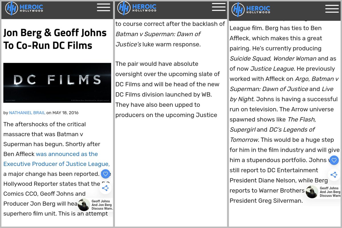 aepgm46's tweet photo. As you can see @geoffjohns has not left @wbpictures in fact he is writing the story for Aquaman: The Lost Kingdom. He has not been removed from CEO of DC Studio aka DC Films. Johns thinks he is the Kevin Feige of DC BUT is the 1 destroying DC. #FireGeoffJohns
#FireJamesGunn https://t.co/GPM1jpC8dz