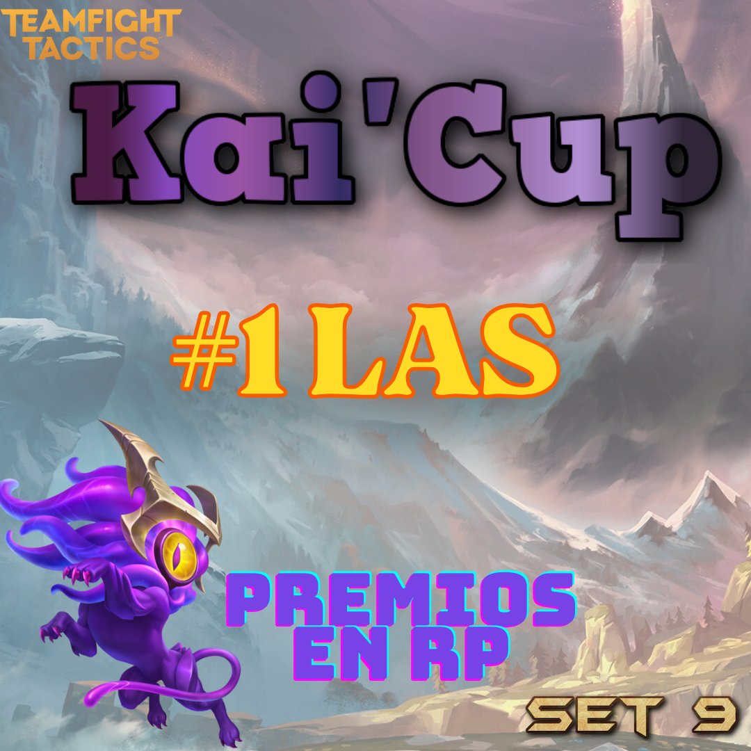 GioKai_'s tweet photo. Torneo de TFT para LAS este sábado :D https://t.co/waqo6wbAoX