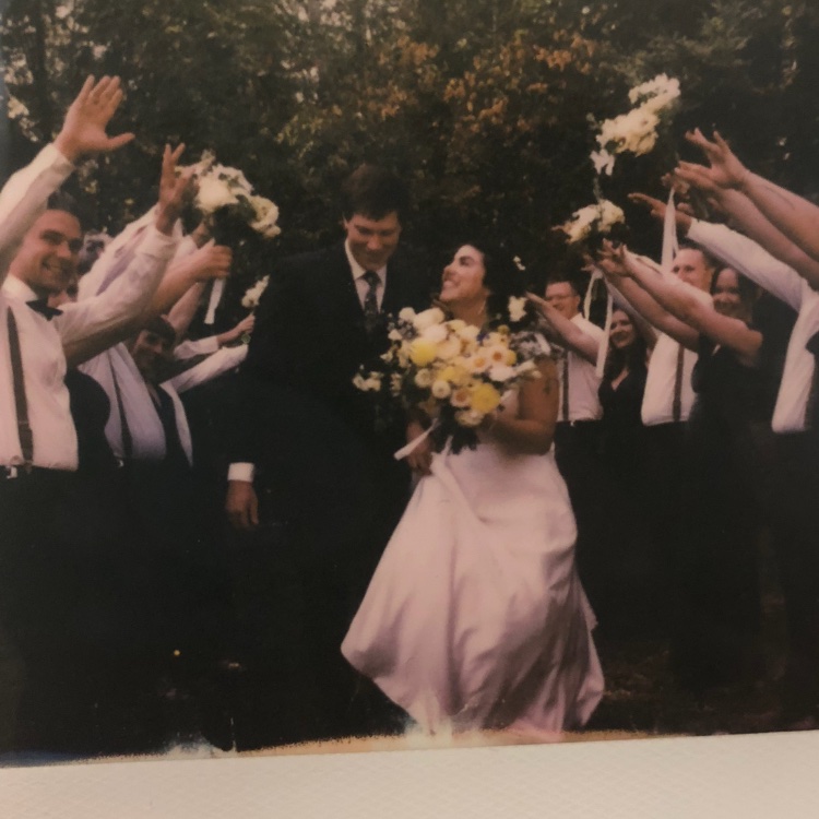 We got hitched 🌸💕 #love #wedding #Polaroid #PlayHarvestMoonByNeilYoung