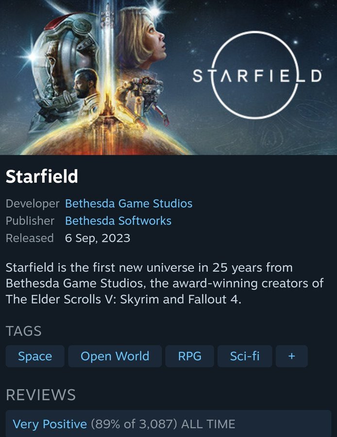 Bethesda has been responding to negative Starfield reviews on