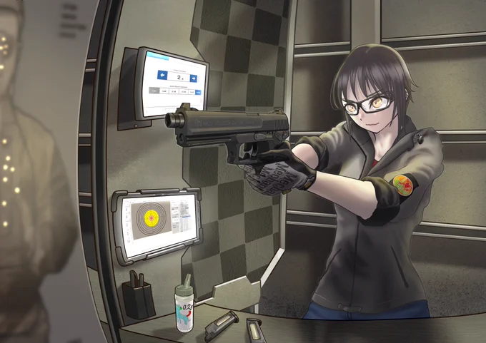 #私の作品知ってもらえたら幸せの極みゆるいタッチの装備とか銃と女の子とか描いてます。 