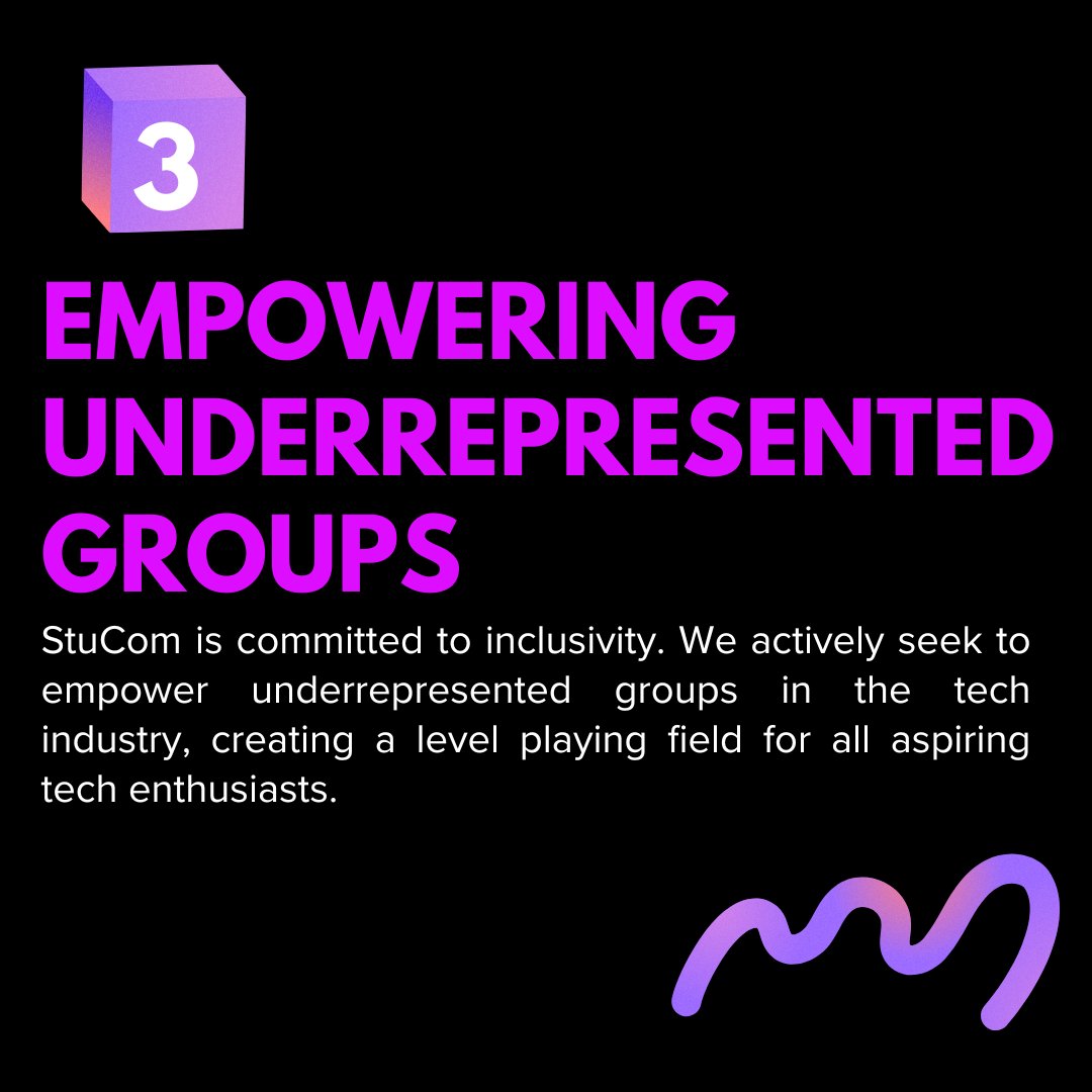 _StuCom's tweet photo. 3️⃣ Empowering Underrepresented Groups https://t.co/oEroQEOHjW