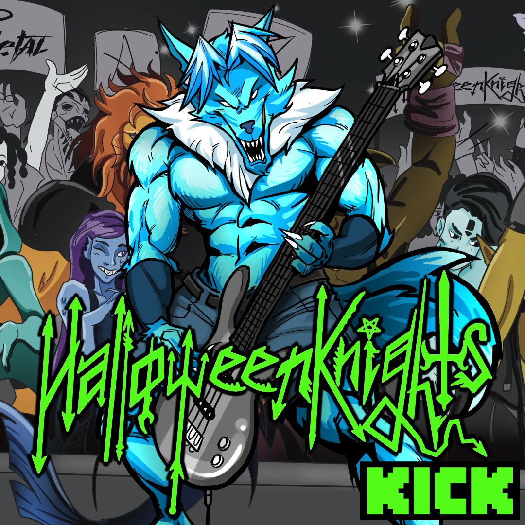 ✅ Skeleton pirate on keyboards
✅ Cat-girl on drums
✅ Dragon on electric guitars
✅ Wolfman on bass guitar
✅ Violin player on vocals
✅ Who is this mysterious girl?

❓Who the hell are the #HalloweenKnights❓

Find out on Kick!