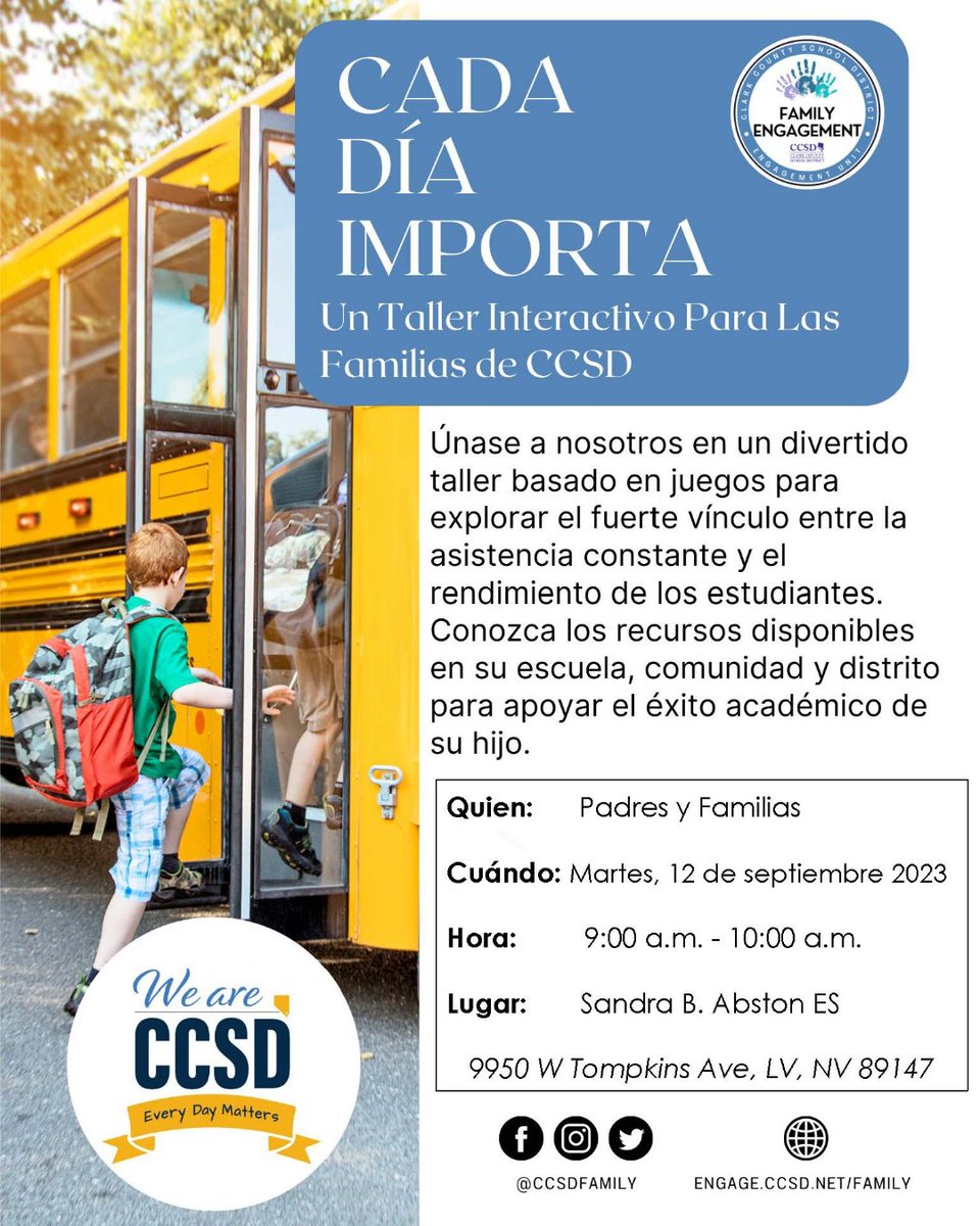 CCSD Family Engagement Department tweet media
