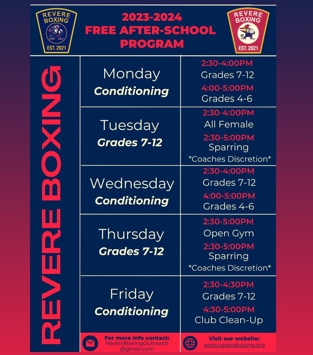 Revere Boxing & Outreach tweet media