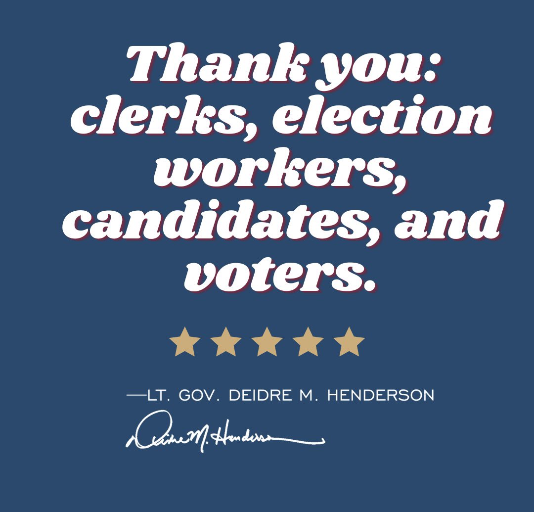It’s 8 p.m., and polls across Utah are officially closed. Counties will begin posting preliminary election results for C.D. 2 on electionresults.utah.gov

Municipal election results will appear on county and city websites.