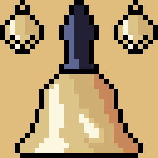 LunarSilverFox's tweet photo. Some #bells for @Pixel_Dailies 
I would like some feedback on the light and colors/material, I'm still new on these subjects. 
#pixel_dailies #pixelart https://t.co/Jv6e90a9bx