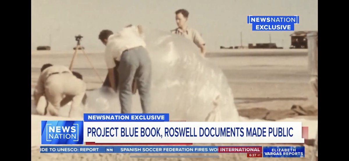 The_Astral_'s tweet photo. Roswell footage has supposedly been released that shows it was weather balloon testing.

Do you think it’s authentic? Why did they wait so long to release it?
#ufo #roswell #uap #ufology #ufotwitter https://t.co/woqnXYHPs4