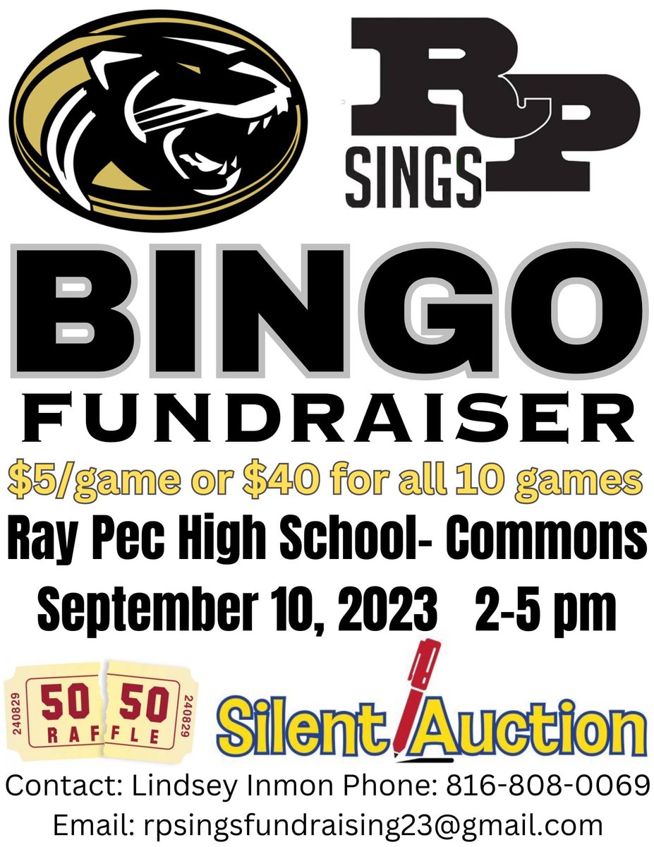 RPSings's tweet photo. Tomorrow is bingo! https://t.co/67cAYWpGHy