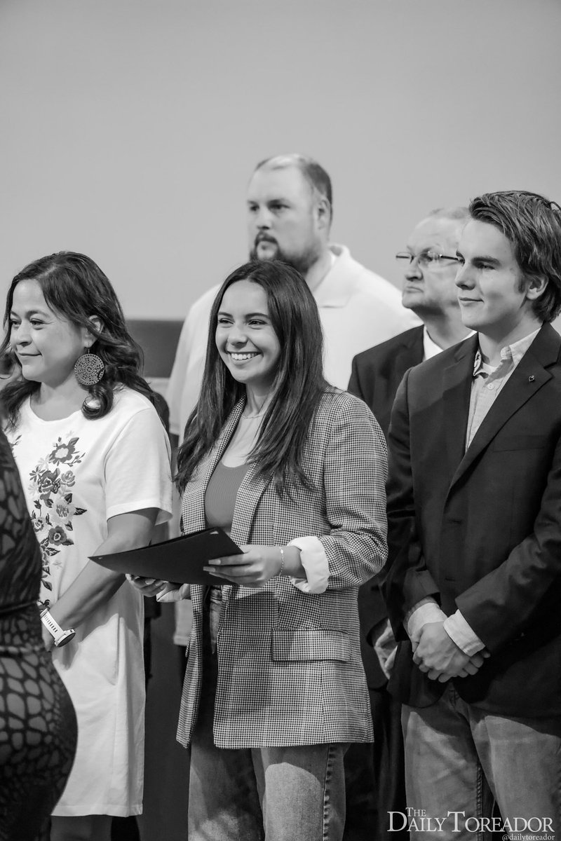 DailyToreador's tweet photo. Sept. 5, 2023, The Daily Toreador received a special recognition from the City of Lubbock.

The DT is honored to be recognized as a reputable local news source. Long live student media! 🏅📰 https://t.co/wcnwj8U9vm