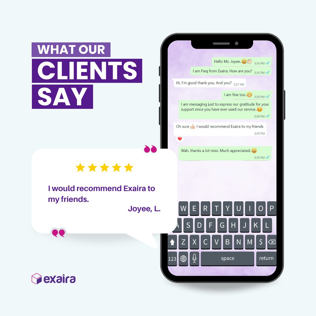 exaira_official's tweet photo. 🌟 DELIVERING DELIGHT: OUR CUSTOMER SPEAKS UP! 🌟

Customer satisfaction is our priority! 🥳 Exciting feedback from valued customers!⭐

Want to shop for items from the USA?

Contact us 👇
🔗 https://t.co/nqxkUrB0N6 https://t.co/Ep8BMGXahg