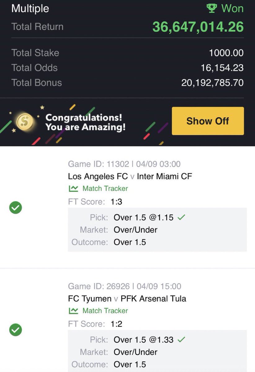 FoluboiNg's tweet image. My paddy just won this 2days running 16k fuckin odds with grace … giveaway on my next post retweet oooo
