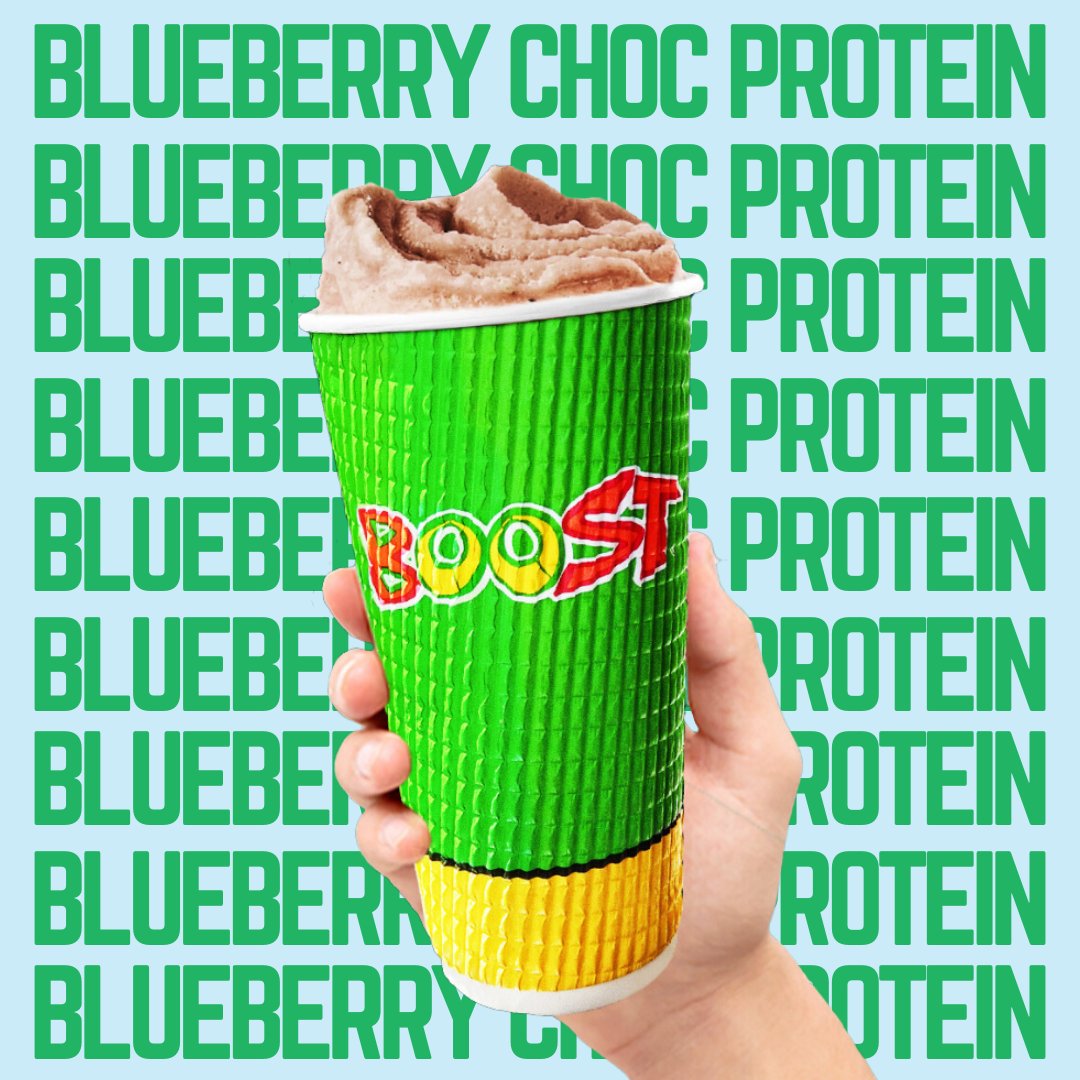 BoostBrunei's tweet photo. Kick it this September with our new Blueberry Choc Protein smoothie blast 🍇🍫 Time to get fit and fab with the smoothest smoothie mixture of blueberries, chocolate and everything healthy 🏃‍♀️ Sip on your Blueberry Choc Protein smoothie at your nearest Boost store🥤✨ https://t.co/JWUEUPgh6r