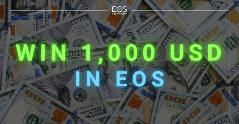blockz_hub's tweet photo. Get ready for the EOS Support platform launch!

Predict a date &amp; have a chance to...

win 1000 USD 💰 in $EOS!

1. Follow @eossupportio

2. Make your guess: https://t.co/6805Rnsz4t

#web3