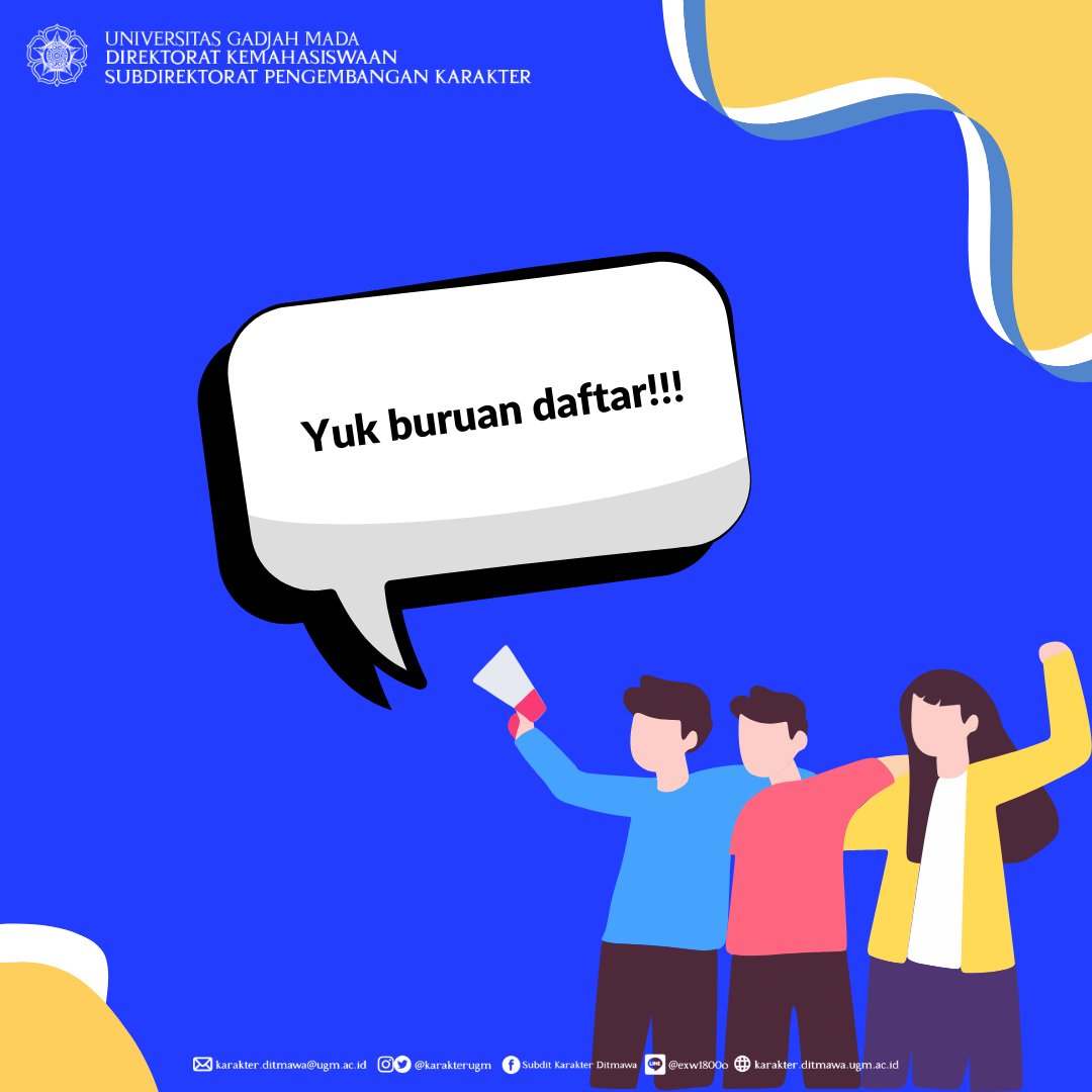 PELATIHAN SOFTSKILL PUBLIC SPEAKING

Halo #SobatKarakter!
Masih bingung saat presentasi atau masih grogi saat berbicara di depan publik?
Jangan khawatir #SobatKarakter, karena pendaftaran Pelatihan Softskill Public Speaking 2023 dibuka.
Jangan sampai kehabisan kuota ya!