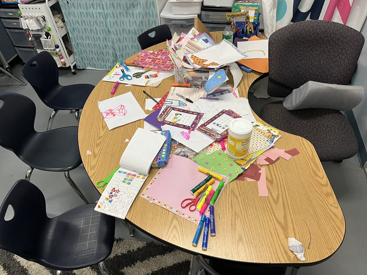 You know you’ve had a really good time in speech when the therapy table looks like this at the end of the day! We have enjoyed making mountains and working on our speech goals to kick of this school year! #AESPride #exploringminds