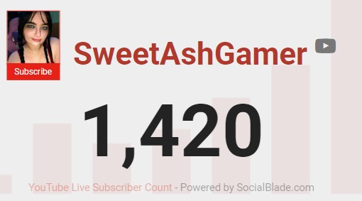 SweetAshGamer's tweet photo. hmm I'd be okay with chilling at this number for a bit.. 🌿🔥 #subcount https://t.co/HySgJ50rzD