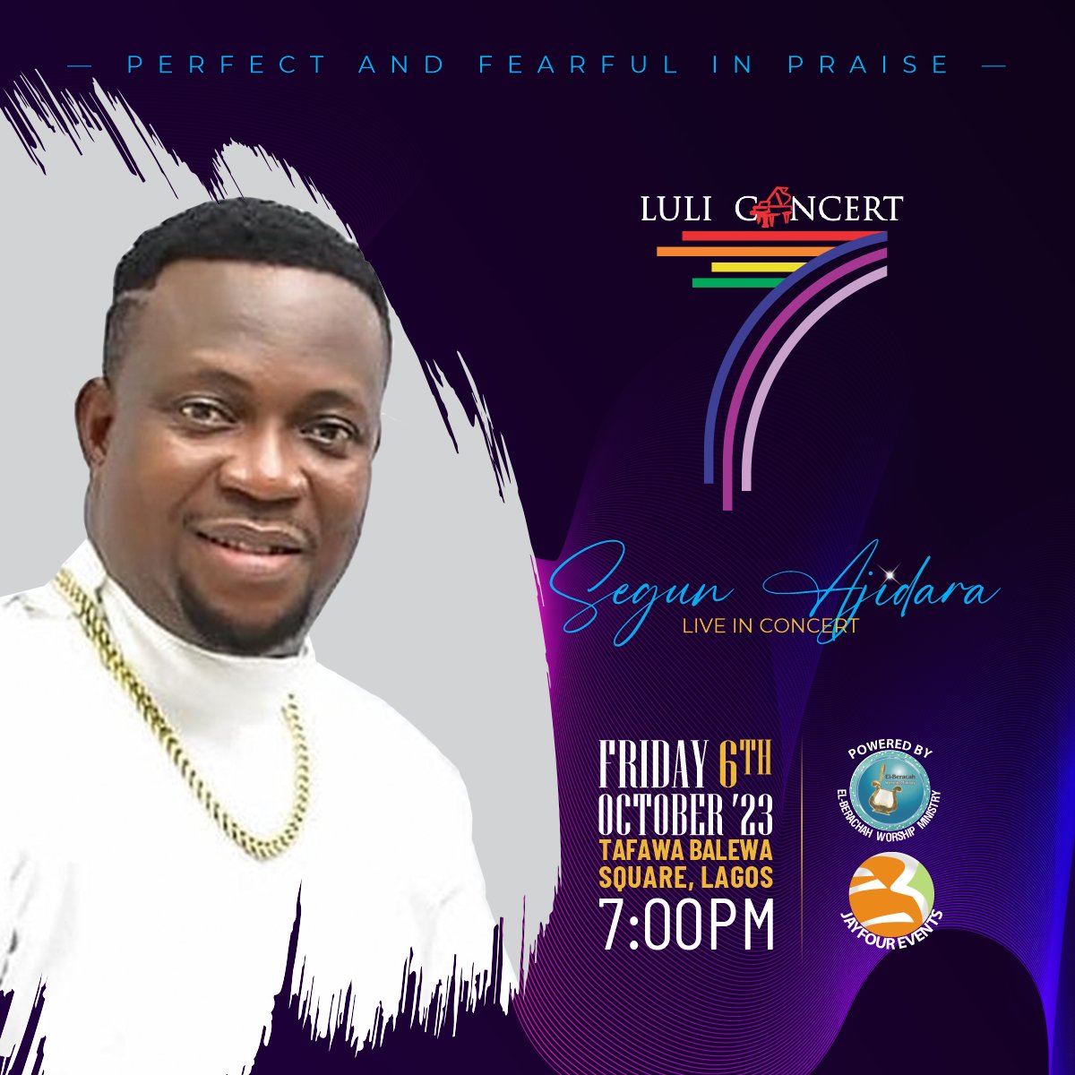 @segunajidara will minister at Luli Concert 2023. His third appearance is a testimony to his commitment to promoting gospel music within and outside the Celestial Church of Christ. 

#LC7 #luliconcert2023 #luliconcert #celestialchurchofchrist #celeclassics #concert