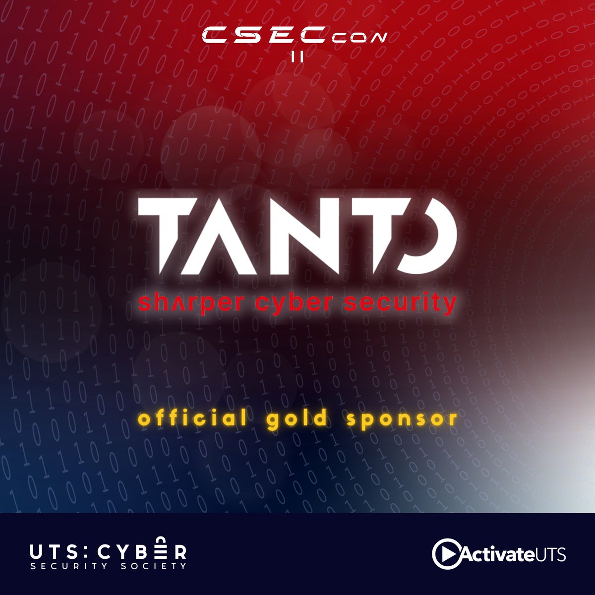 We are delighted to announce that <a href="/TantoSecurity/">Tanto Security</a> is officially sponsoring CSECcon II 👏

A huge thank you for their generous support, which is helping make CSECcon II possible! 🎉

Find out more information at cseccon.utscyber.org
#CSECconII #cybersecurity #IntoTheBreach