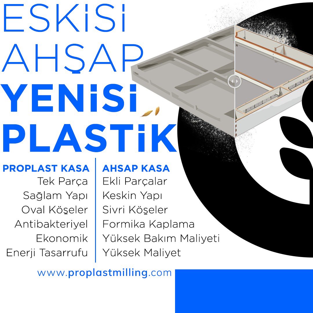 MillingProplast's tweet photo. Eskisi ahşap, YENİSİ PLASTİK !Proplast yeni nesil plastik kasa ile ahşap kasanın yükünden kurtulun!
https://t.co/ImHK3SrFGw
.
#proplast #milling #sieve #frame #monoblock #plasticsieve #sievebox #woodframe #sieveframe #woodbox #flour #flourmiller #silo #flourfactory https://t.co/l8XhxslInL