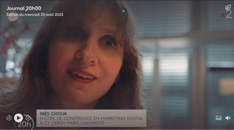 I_CHOUK's tweet photo. J’ai eu le plaisir de parler de la confiance par rapport aux avis en ligne au journal télévisé de 20h . Merci  aux équipes de France Télévisions pour mettre en lumière  ce sujet !  Cc @afm_marketing https://t.co/me1R0HC9hB