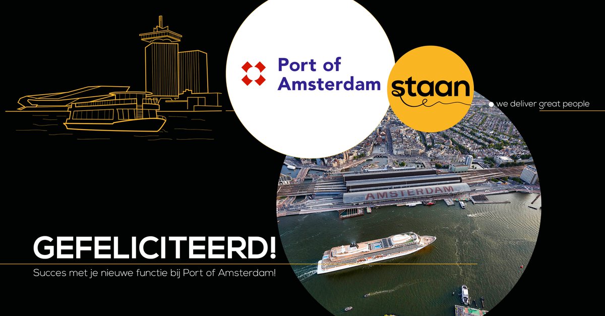 𝐍𝐞𝐰 𝐡𝐚𝐧𝐝𝐬 𝐨𝐧 𝐝𝐞𝐜𝐤! ⚓️
Recentelijk is Patrick Lo-A-Njoe aangemeerd bij Port of Amsterdam. Wij wensen je ‘smooth sailing’ in je nieuwe rol als Senior Crediteuren bij deze dynamische Amsterdamse metropoolhaven.