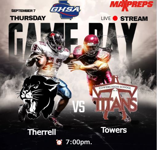 ‼️ MATCH DAY ‼️ VARSITY FOOTBALL 🏈 Therrell🆚Towers 📺 Watch Live: linki.ee/maxprepslive99 @DMTherrellFB @APSTherrell @therrellathlet1 @LuhEdontPlay @coachjamison1 @AhmadBridges7 @CoachAJSpires @Eli2Underrated @Bcarr15_ @TowersFb @WhosClement @IsaiahNeal_8 @NTugwell5