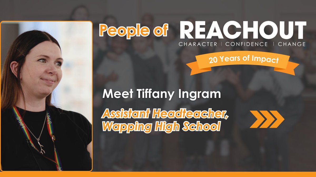 ReachOutUK's tweet photo. 🗨️ "ReachOut is one of the best things we do as a school and our students get so much out of it."

👋Meet Tiffany, Assistant Headteacher at @WappingHigh, where ReachOut has been working for eight years!

Take a look at how mentoring has supported her students. https://t.co/NzS0OxMk5F