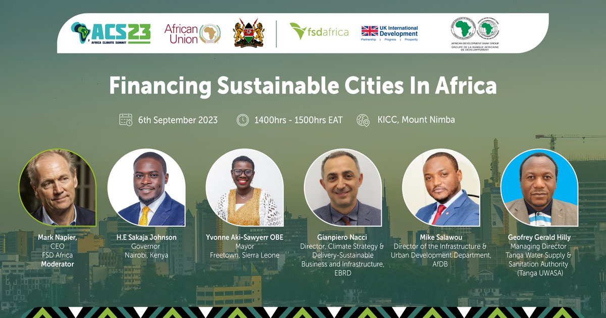 Mark Napier (@marknapier3) on Twitter photo How can #africa’s city leaders mobilise upfront capital to insulate their cities from climate change and deliver jobs and basic services at the same time. Awesome responsibility for them. Come to today’s event at ACS <a href="/yakisawyerr/">Yvonne Aki-Sawyerr OBE</a> <a href="/SakajaJohnson/">Sakaja Arthur Johnson</a> <a href="/NasNandha/">Nasra Nanda</a> How can #africa’s city leaders mobilise upfront capital to insulate their cities from climate change and deliver jobs and basic services at the same time. Awesome responsibility for them. Come to today’s event at ACS <a href="/yakisawyerr/">Yvonne Aki-Sawyerr OBE</a> <a href="/SakajaJohnson/">Sakaja Arthur Johnson</a> <a href="/NasNandha/">Nasra Nanda</a>