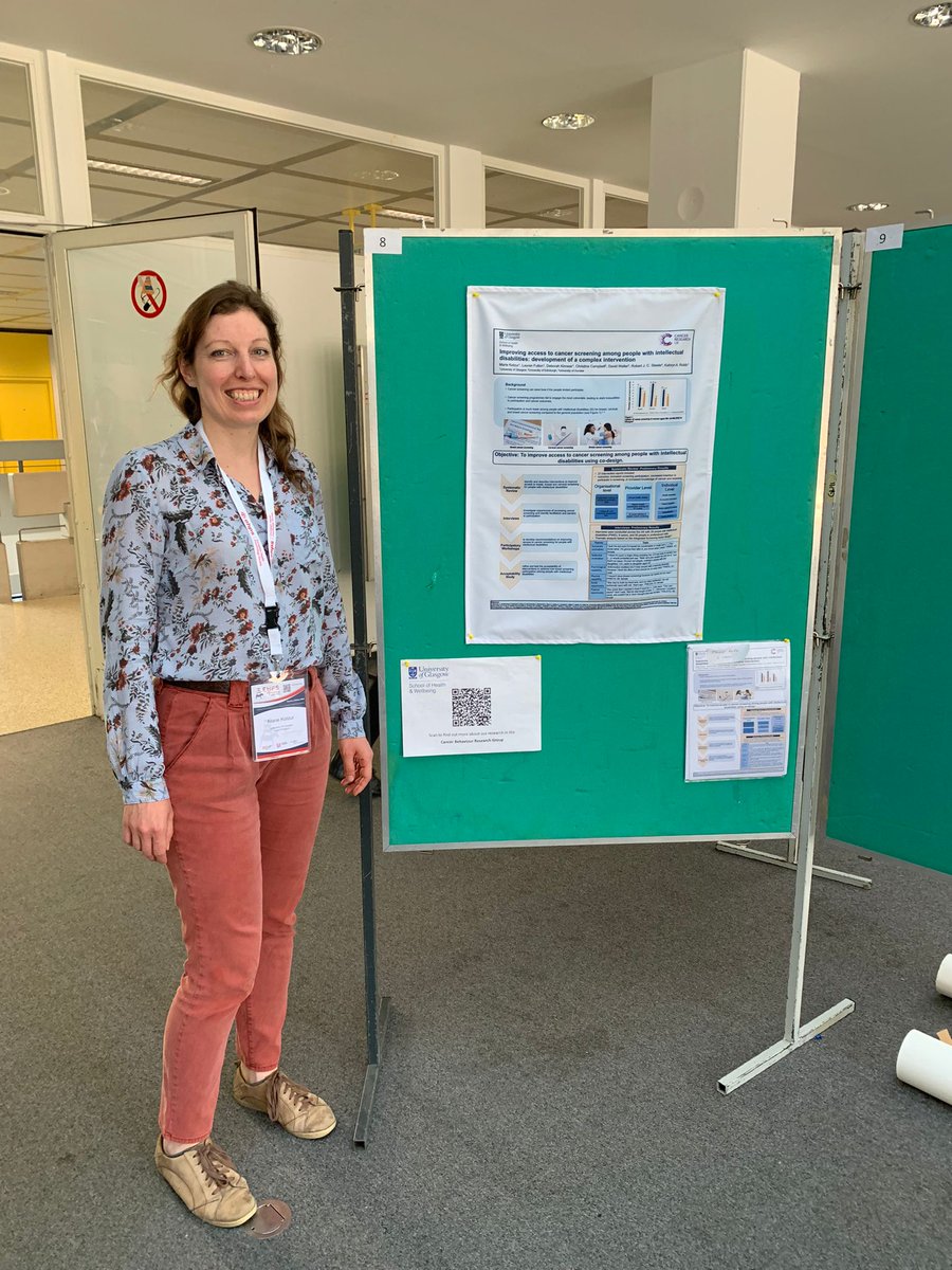 Marie Kotzur (@mariekotzur) on Twitter photo Had a great first conference day at #EHPS2023 yesterday and presented our <a href="/CR_UK/">Cancer Research UK</a> funded project to improve access to cancer screening for people with intellectual disabilities
If you missed our poster, you can still find it on the conference platform + I’m here all week to chat Had a great first conference day at #EHPS2023 yesterday and presented our <a href="/CR_UK/">Cancer Research UK</a> funded project to improve access to cancer screening for people with intellectual disabilities
If you missed our poster, you can still find it on the conference platform + I’m here all week to chat
