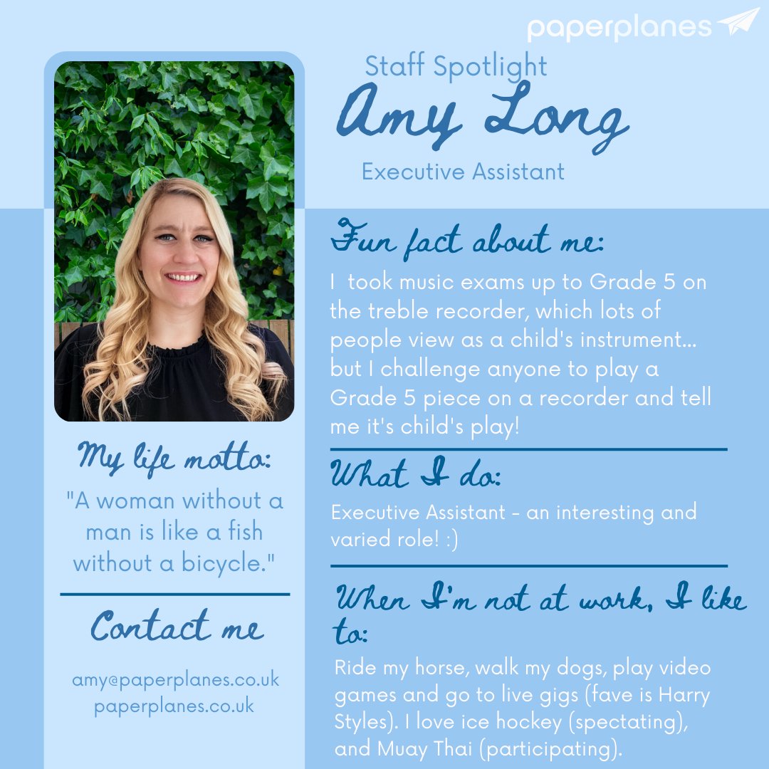 Fly_Paperplanes's tweet image. 🌟 Employee Spotlight: Meet Amy, the force driving our Programmatic Direct Mail innovation 🚀 Her dedication and creativity inspire us all. 

Join us in celebrating her remarkable contributions to shaping Paperplanes&apos; future! 💌👏 

#TeamSuccess #ProgrammaticDirectMail #Employees