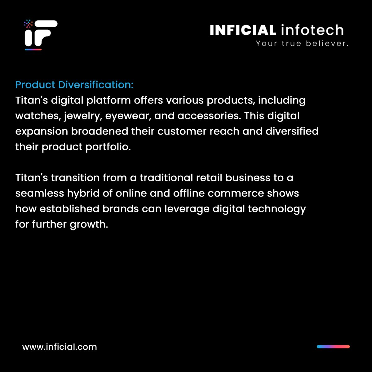 inficial's tweet photo. Titan's Ecommerce Success: Combining Legacy with Digitalization!
.
.
.
.
.
.
#titan #titansuccessstory #ecommerce #shoppingonline #webdevelopment #digitalmarketing #technology #software #webdesign #seo #softwaredevelopment #website #india #company #startup #development https://t.co/lqpKqfm9no