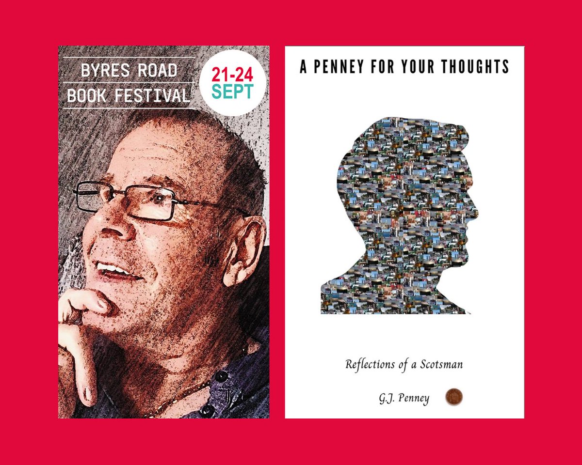 📚
G.J. Penney (A Penney For Your Thoughts)
Oxfam Bookshop - Sunday 24/09 @ 1pm

G.J. Penney found the COVID restrictions to be an imprisonment, so he wrote poetry about his thoughts, experiences and travels around the world.

#byresroadbookfest