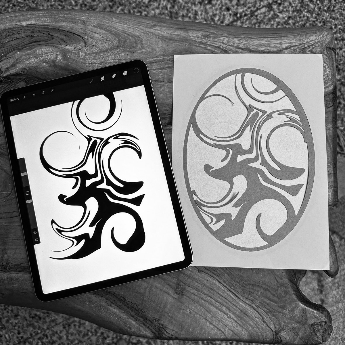 Experimenting with bringing @procreate creations into real life using the <a href="/cricut/">Cricut</a>. Excited to share these ideas with our art team. #makereducation #stemeducation #steameducation