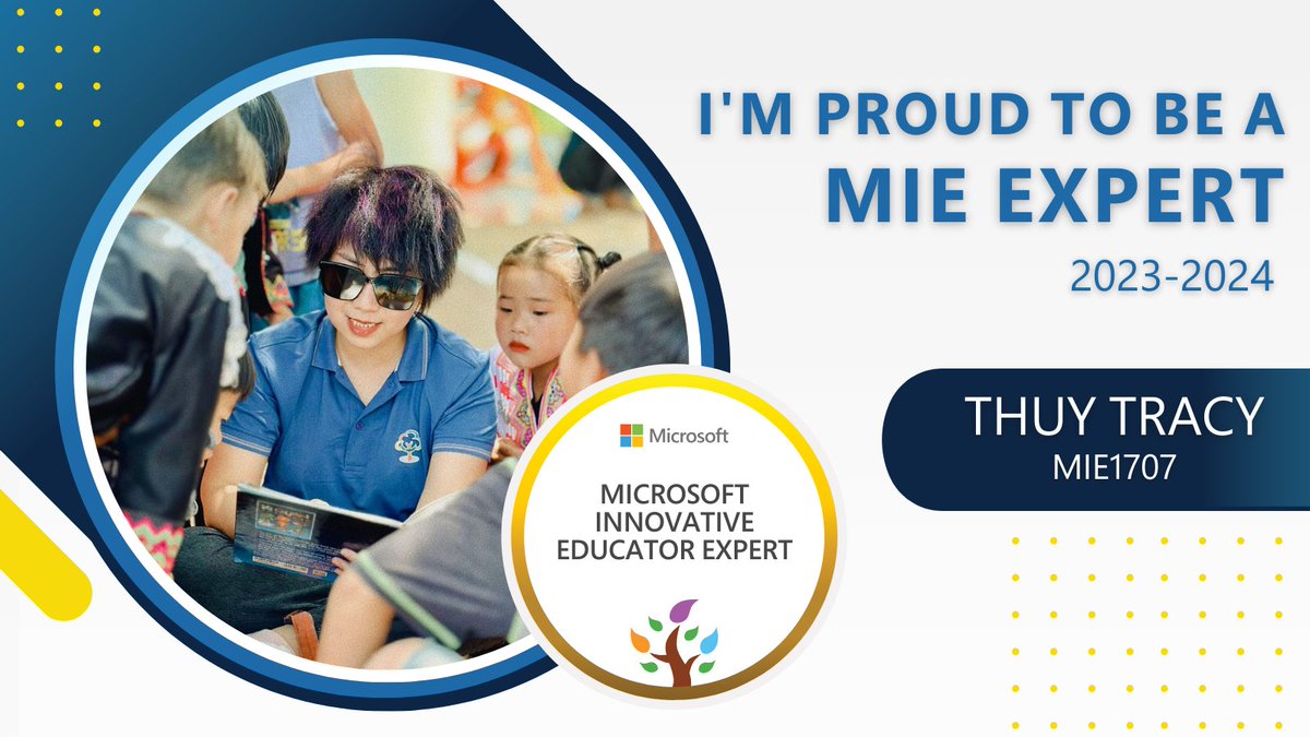 So excited to be selected as an MIE Expert for 2023-2024 #MicrosoftEdu #MIEExpert.