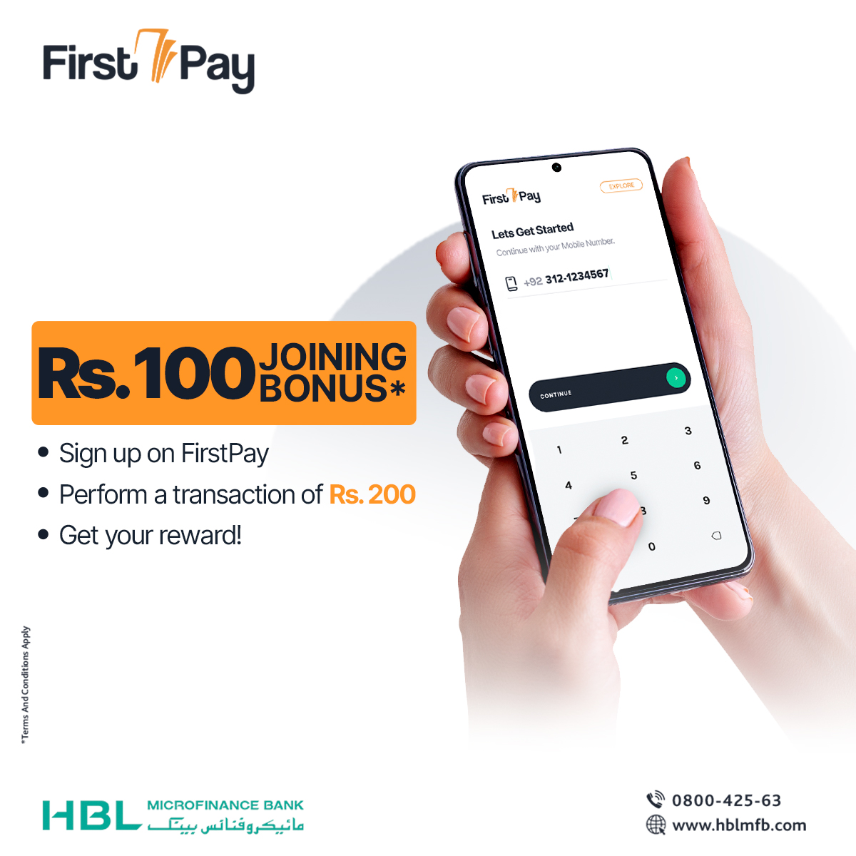 HBLMfBDigital's tweet photo. Your bonus is waiting for you! Join FirstPay, spend Rs. 200, and receive a Rs. 100 bonus today. Sign up now!
Download Now:
https://t.co/Il8A67MjOL
*T&Cs Apply:
https://t.co/5AVnnaoUhf
#FirstPay #JoiningBonus #FirstPayWallet #JoinAndEarn https://t.co/TGbq4xPSHS