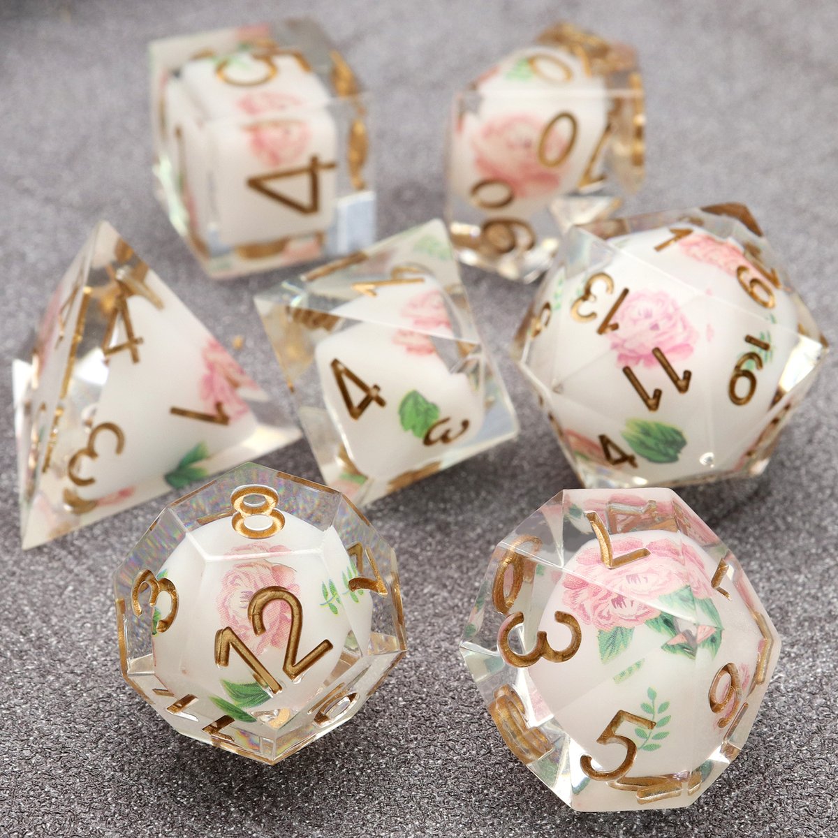 haxtecgame's tweet photo. New release! The pink rose sharp edge dice are now availale! Early bird deal valid on our site and free shipping.

#haxtecdice #dnddice #sharpedgedice #diceset #resindice #rosedice #pinkdice #flowerdice #floraldice #stickerdice #ttrpgdice #diceporn https://t.co/IM8ke2j8Dn