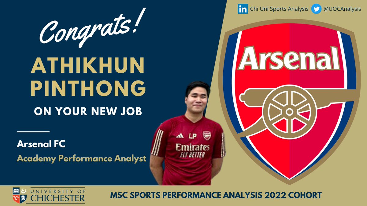 📣 Job Announcement 
 @Liangpcxc joins @Arsenal as #AcademyAnalyst 
Congrats Liang from all at @chiuni 👏